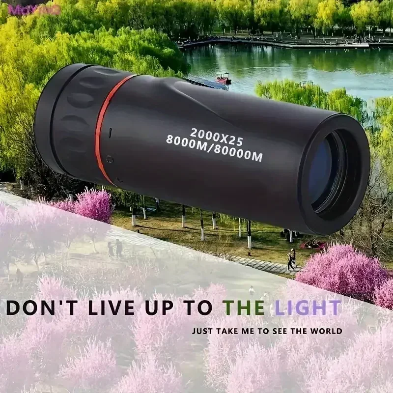 Outdoor HD Monocular Telescope with Holder  Perfect for Camping, Hunting, and Birdwatching