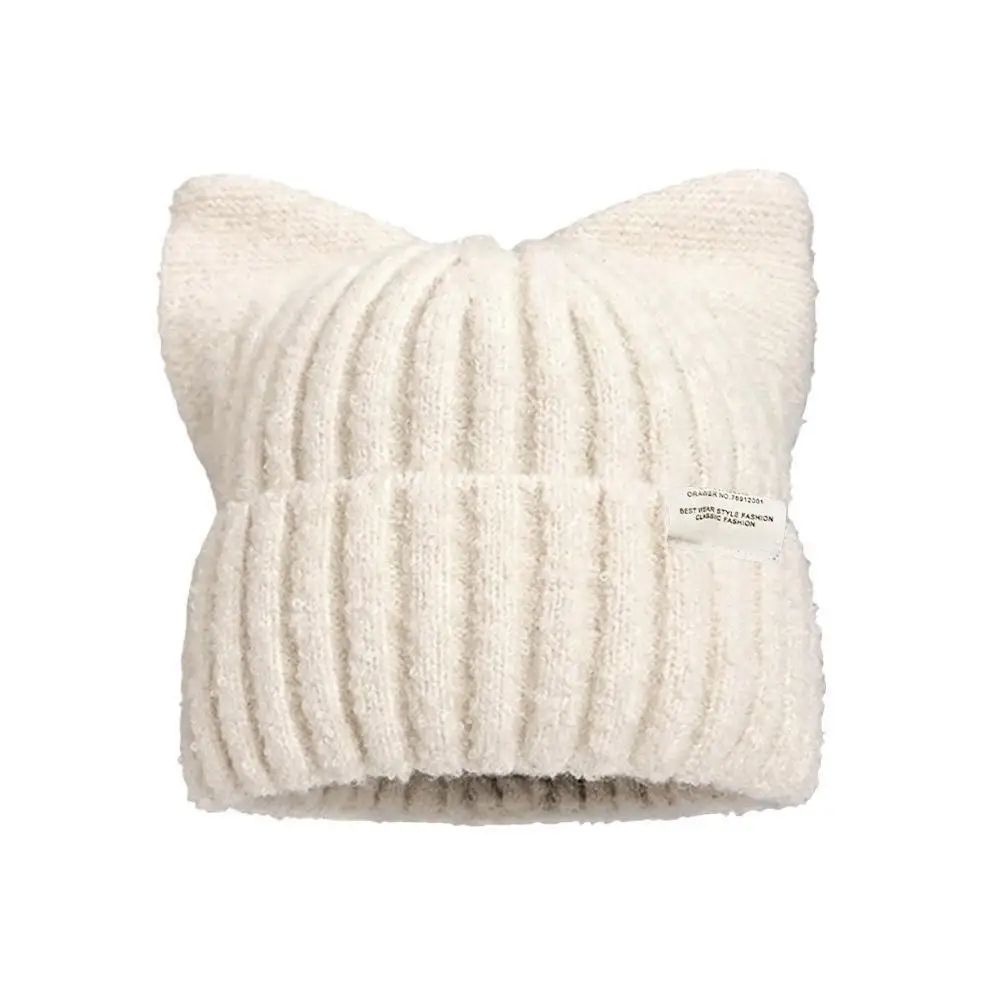 Cute Cat Ear Knitted Winter Beanie