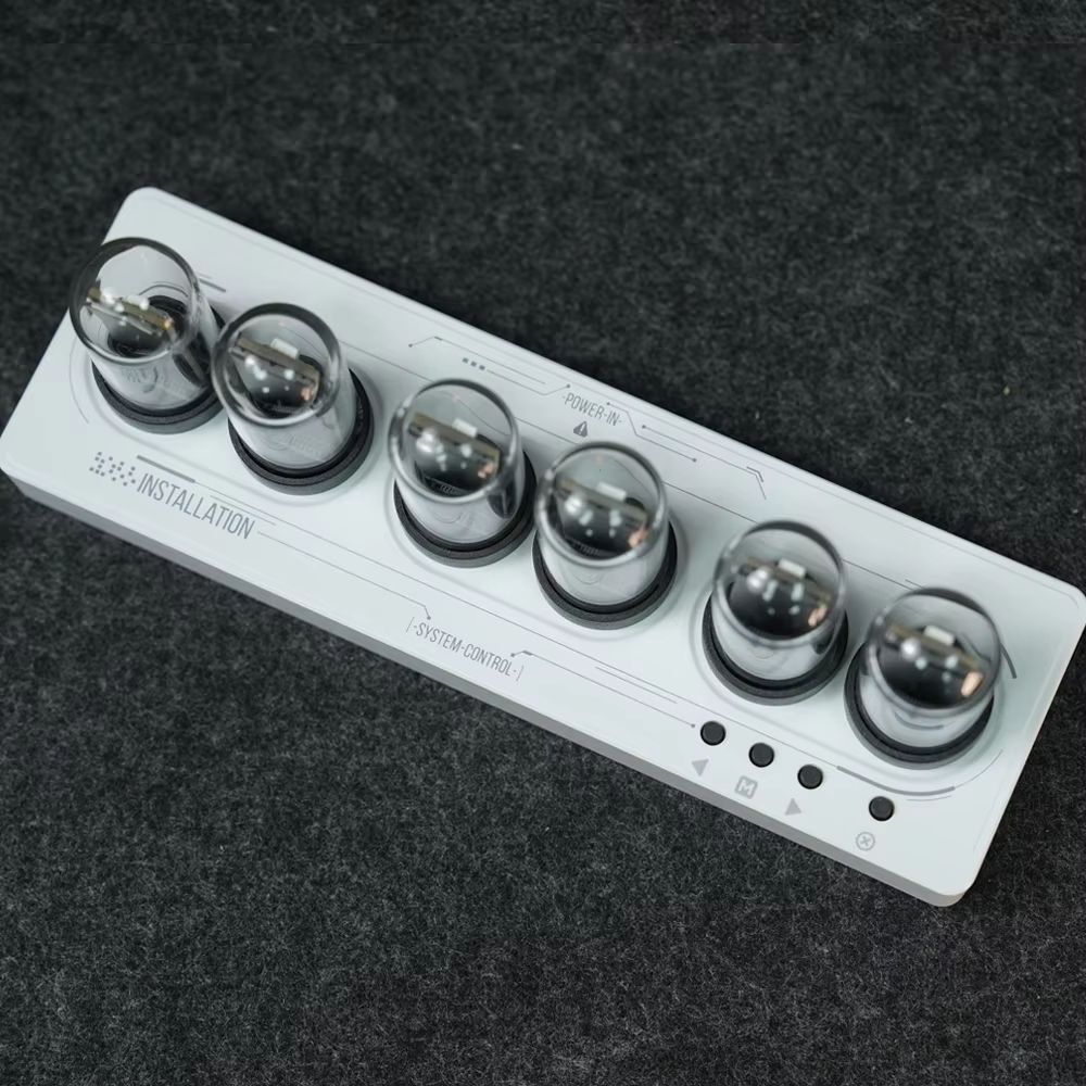 WiFi IPS Nixie Tube RGB Alarm Clock with DIY Display and Smart App Control