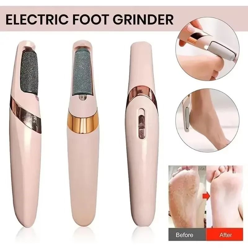 SmoothStep Electric Foot Callus Remover USB Rechargeable Automatic Pedicure Foot Grinder with Dual Roller Heads