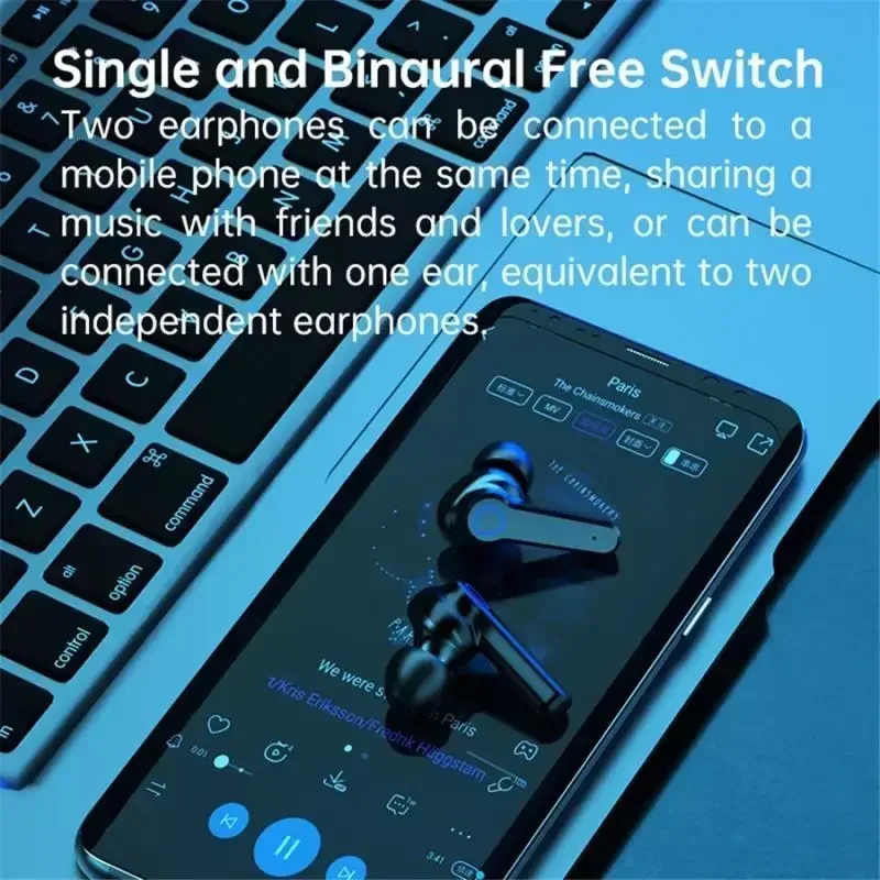 Wireless Bluetooth Earbuds with Touch Control Waterproof and LED Display
