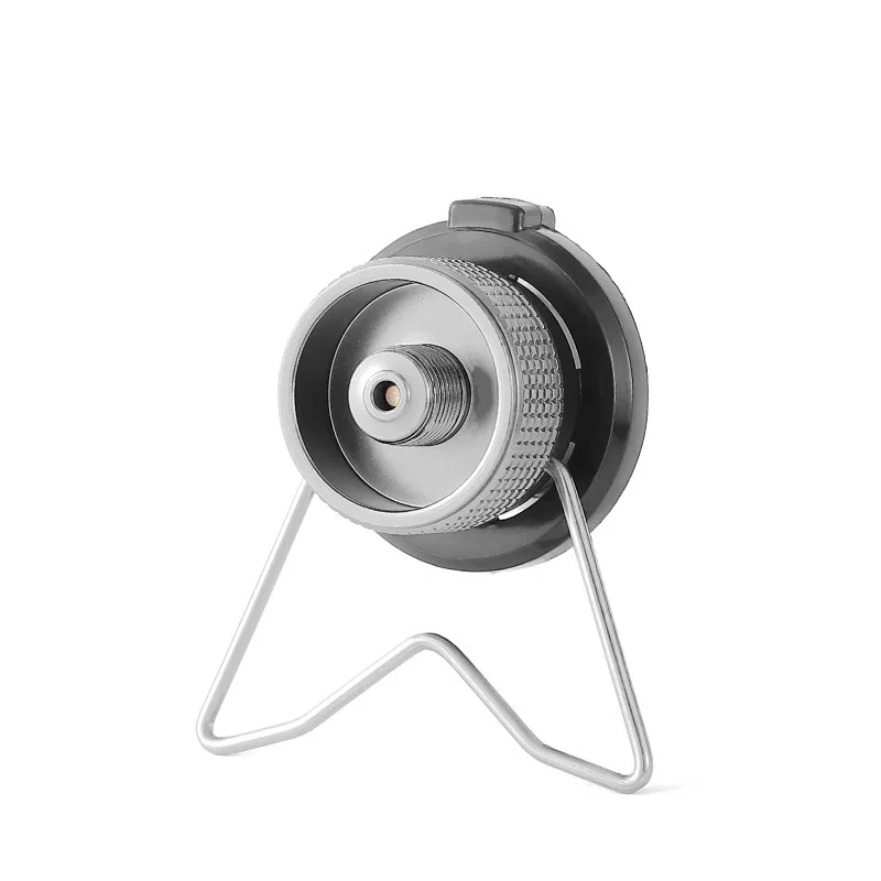 Butane Gas Adapter for Camping Stoves Portable Nozzle Bottle Conversion Joint with Screw Valve