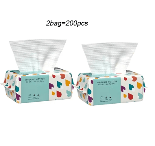 UltraSoft Cotton Face Towels Reusable Travel Friendly Skin Safe