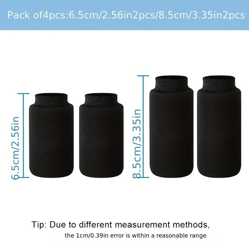 Reusable Hot Cold Finger Ice Compression Sleeves Set of 4