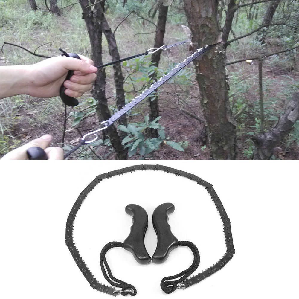 Portable Camping Hand Saw  Outdoor Survival Wire Chain Saw for Hunting & Emergency Use
