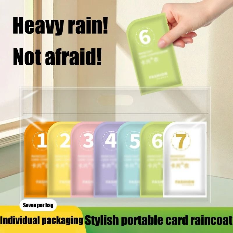 Disposable Thickened Rain Poncho Storm Proof Portable Travel Raincoat