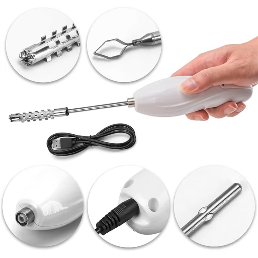 Electric Fruit Corer & Vegetable Core Digger with Replaceable Head Efficient, Effort-Saving Wear-Resistant.