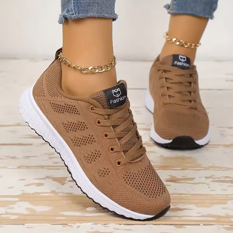 Women's Mesh Platform Sneakers Lightweight Casual Trainers