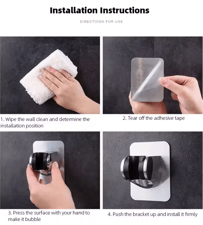 FlexMount Adjustable Showerhead Holder