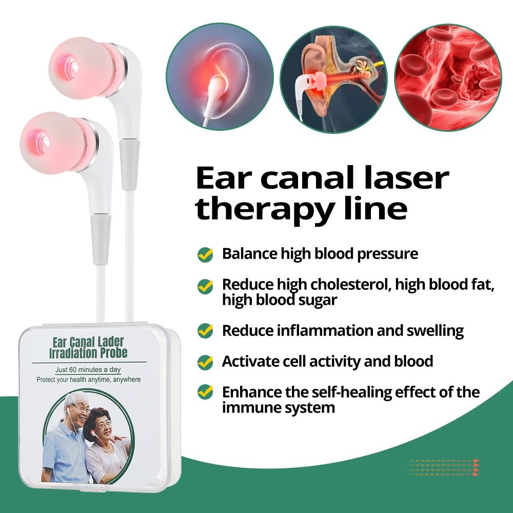 Low Level Laser Ear Therapy Device Gentle Ear Care and Relaxation Tool