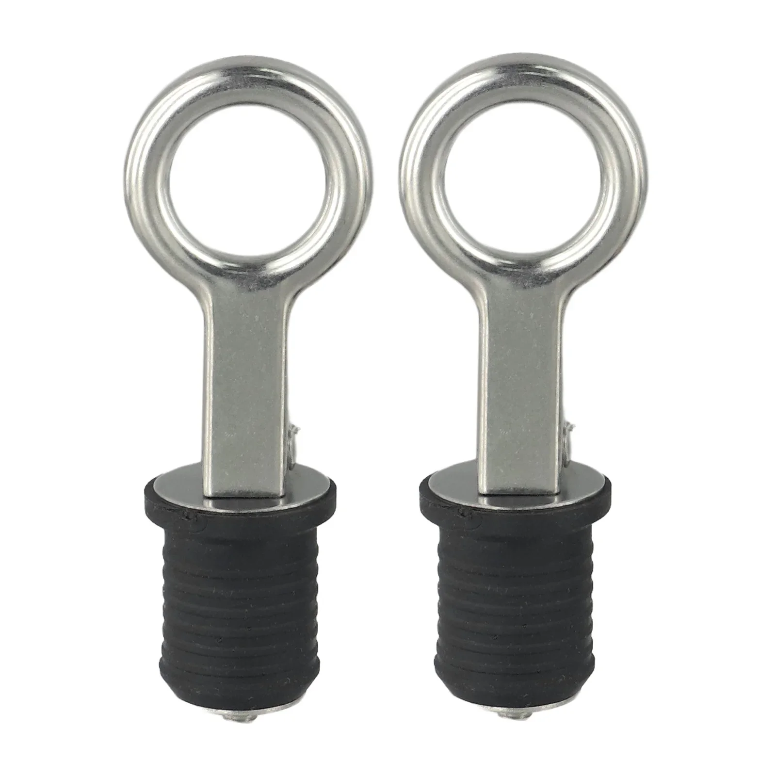 Stainless Steel Snap Flip Boat Hull Drain Plug, Marine Drain Plug Rubber, Boat Hardware Accessories