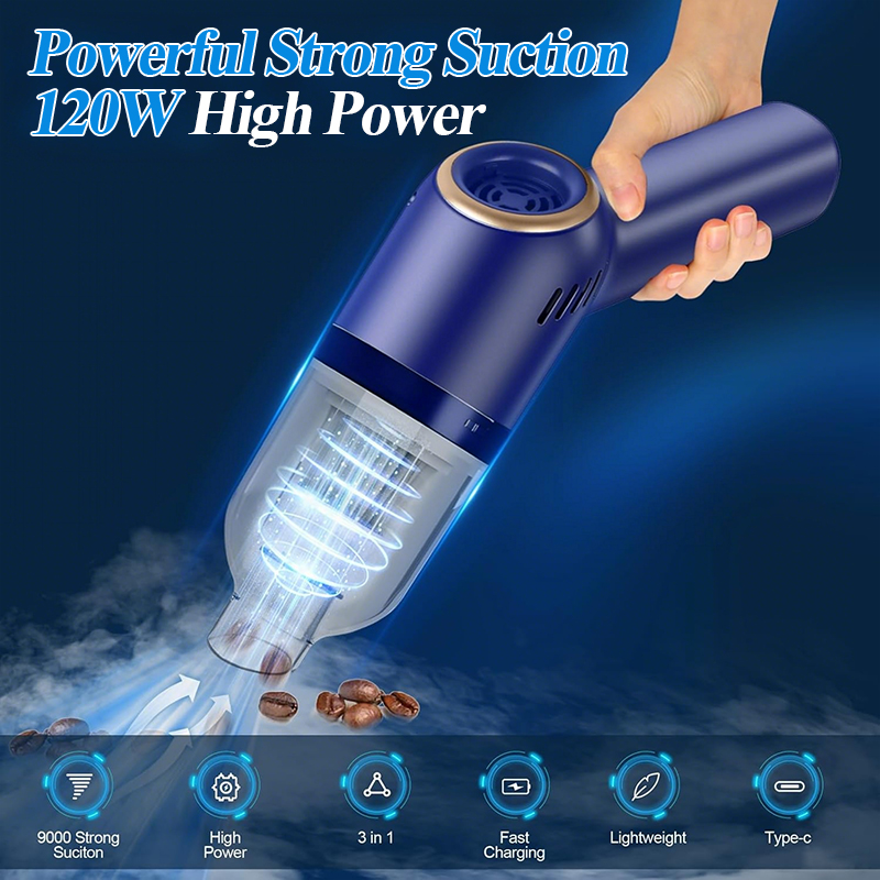 Wireless Portable Car Vacuum Cleaner for Machine Home, 8000Pa Strong Suction Appliance, Handheld Car Cleaning Products