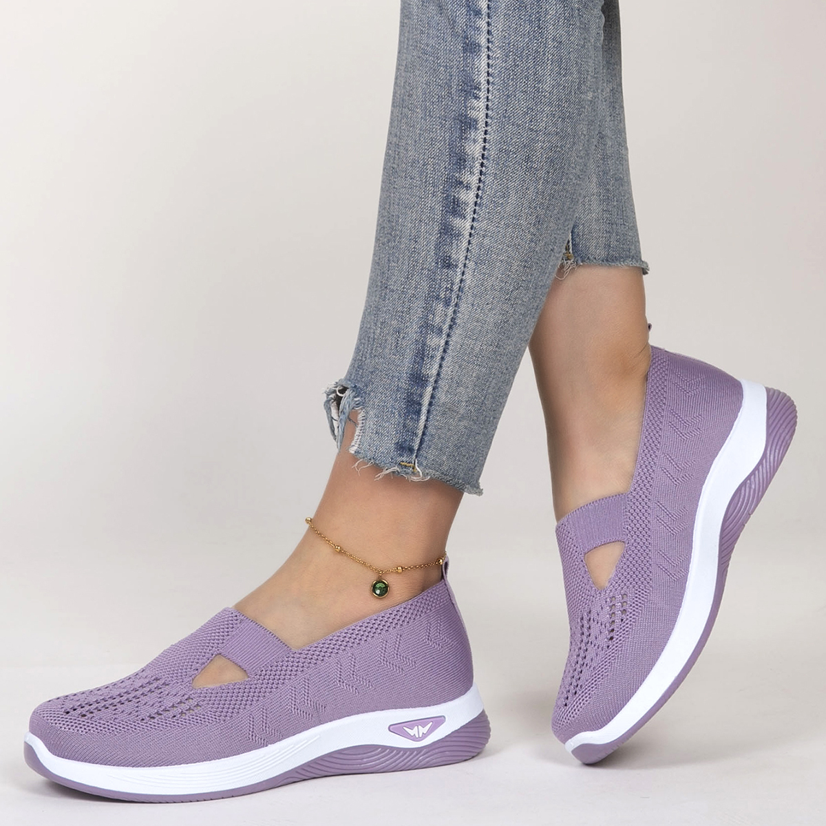 Spring New Women's Sports Shoes, Fashionable, Breathable, Lightweight, Non-slip, Wear-resistant, Casual Sports Shoes