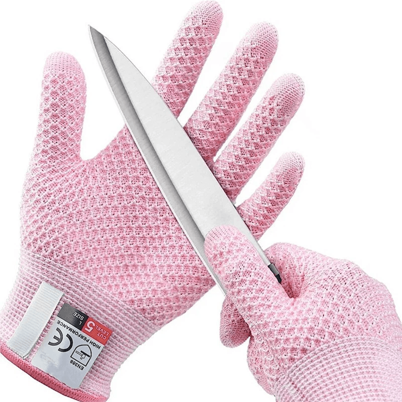 Cut-Resistant Kitchen Gloves with Touchscreen Compatibility
