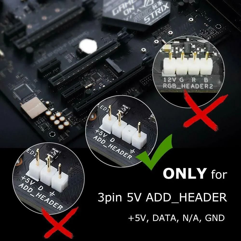 Addressable Rainbow WS2812B LED Strip Light 5V