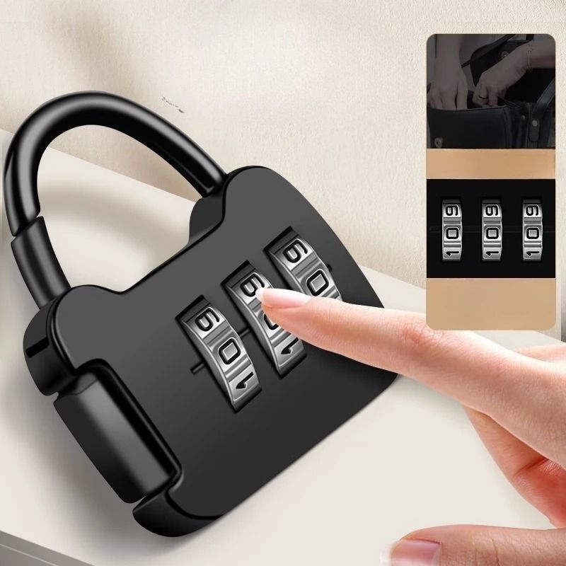 2 Pack Zinc Alloy 3 Digit Combination Padlocks