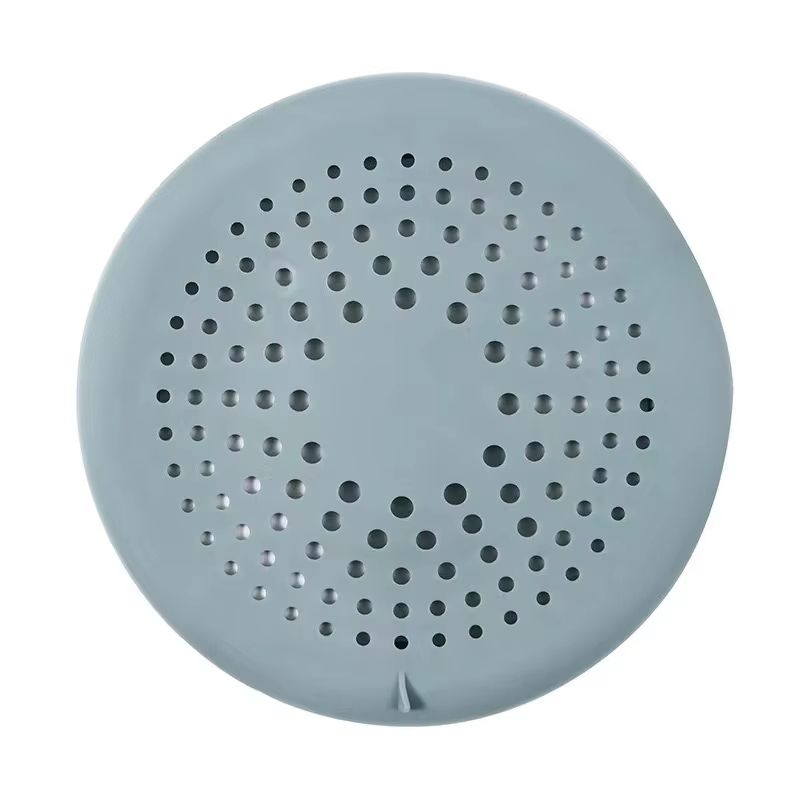Silicone Shower Drain Hair Catcher Cover 5.9 Inch Suction Cup Anti Clog Strainer