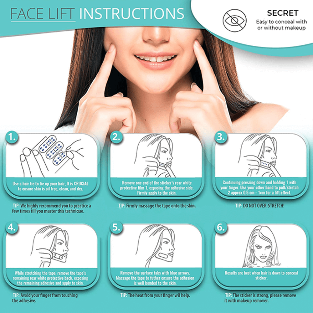 V Shape Lifting Tape To Revitalize Youthful Look