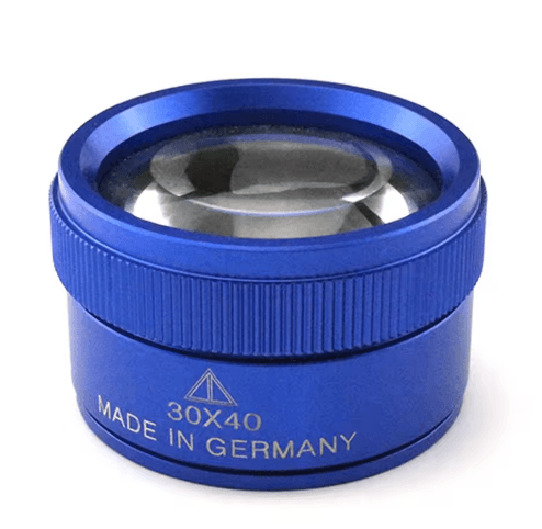 Premium 30X 40mm Optical Glass Measuring Magnifier – HD Pocket Microscope Loupe for Coins & Jewelry