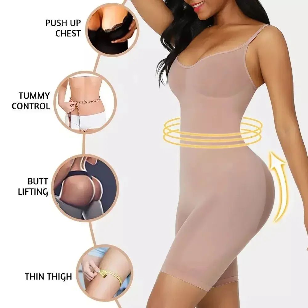 Seamless shapewear bodysuit with Tummy Control and Waist-Cinching Sculpt