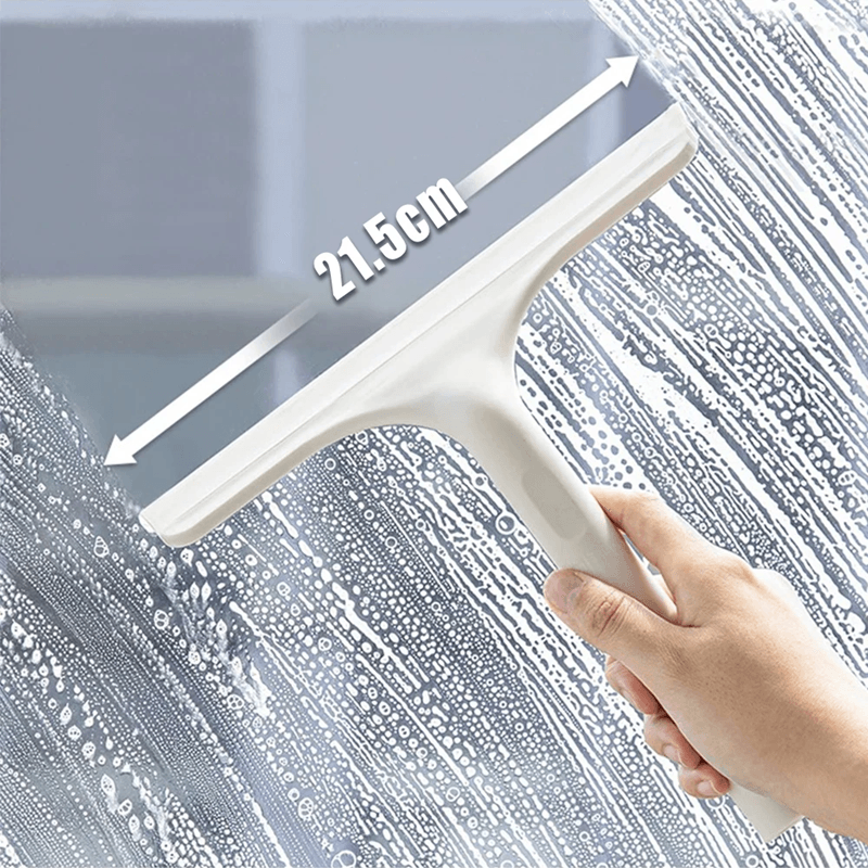 3 in 1 Window Cleaning Squeegee with Spray Bottle and Microfiber Scrubber