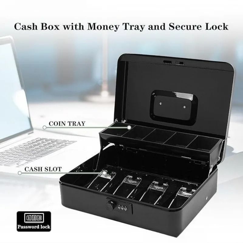 Heavy Duty Secure Cash and Valuables Storage Box