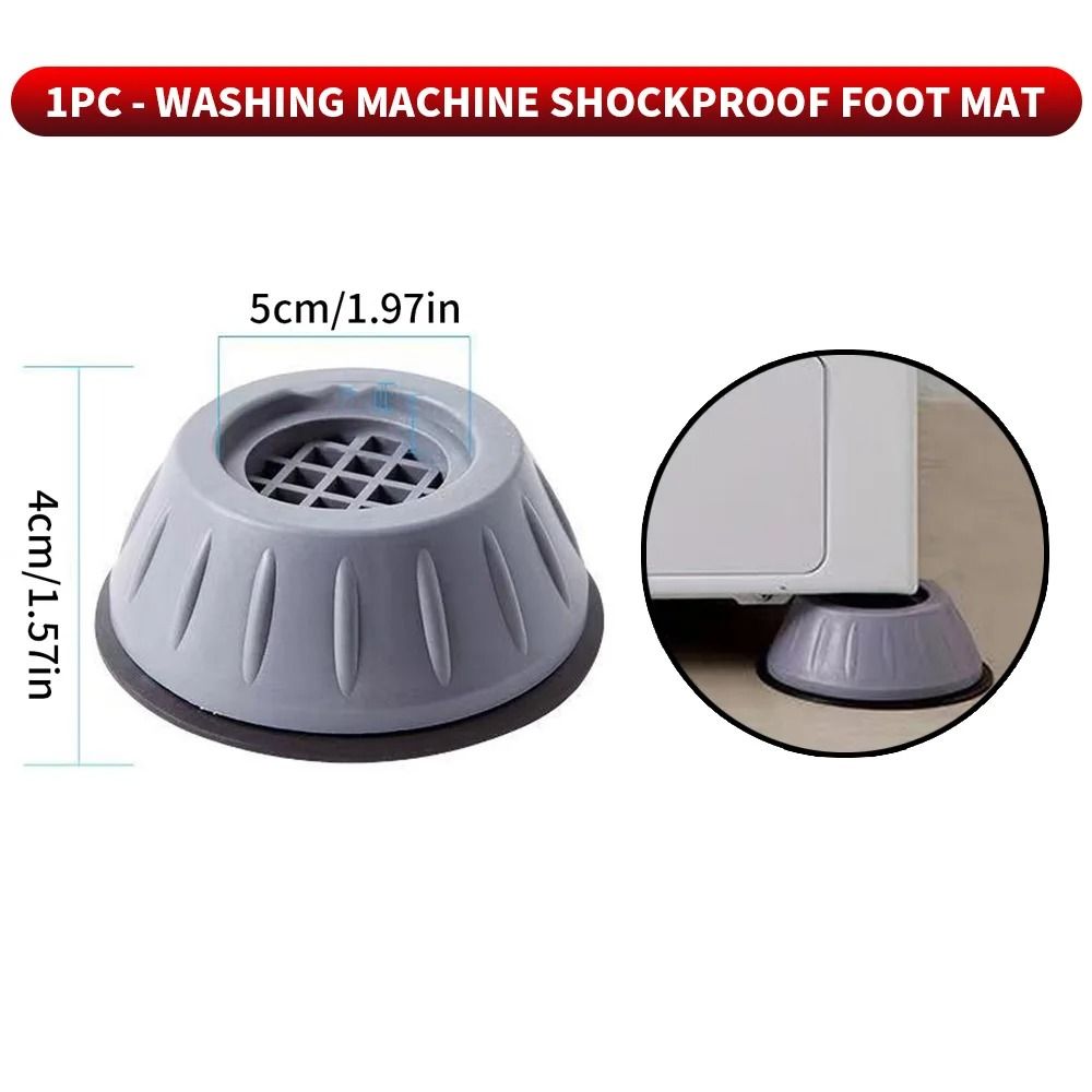 Washing Machine Shock Pad – Silicone Anti-Vibration & Noise Reduction Foot Pad