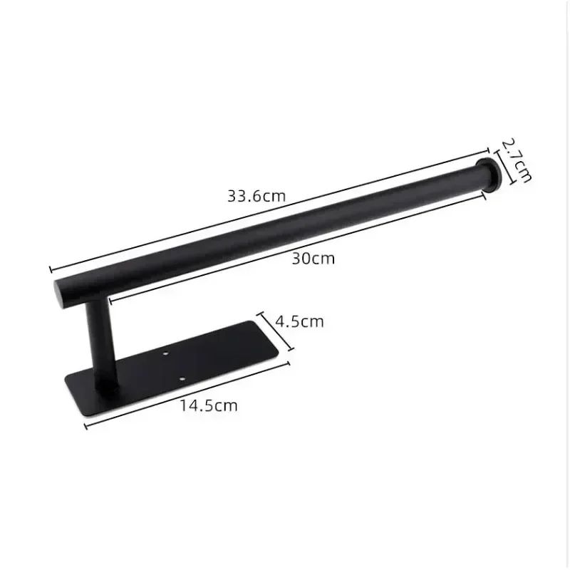 Black Stainless Steel Toilet Paper Holder
