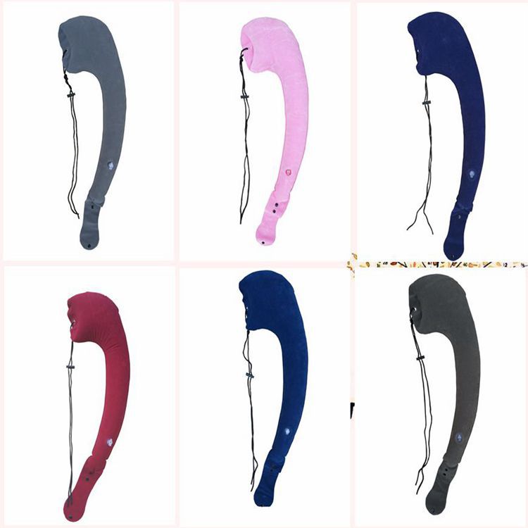 Inflatable Travel Pillow for Side Sleeping in Cars, Planes, Trains