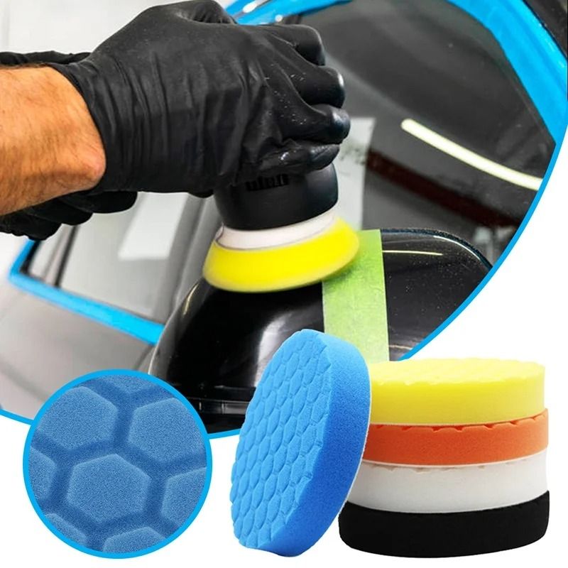 ShinePro 5 Piece Car Polishing Pad Kit for Drill and Polisher