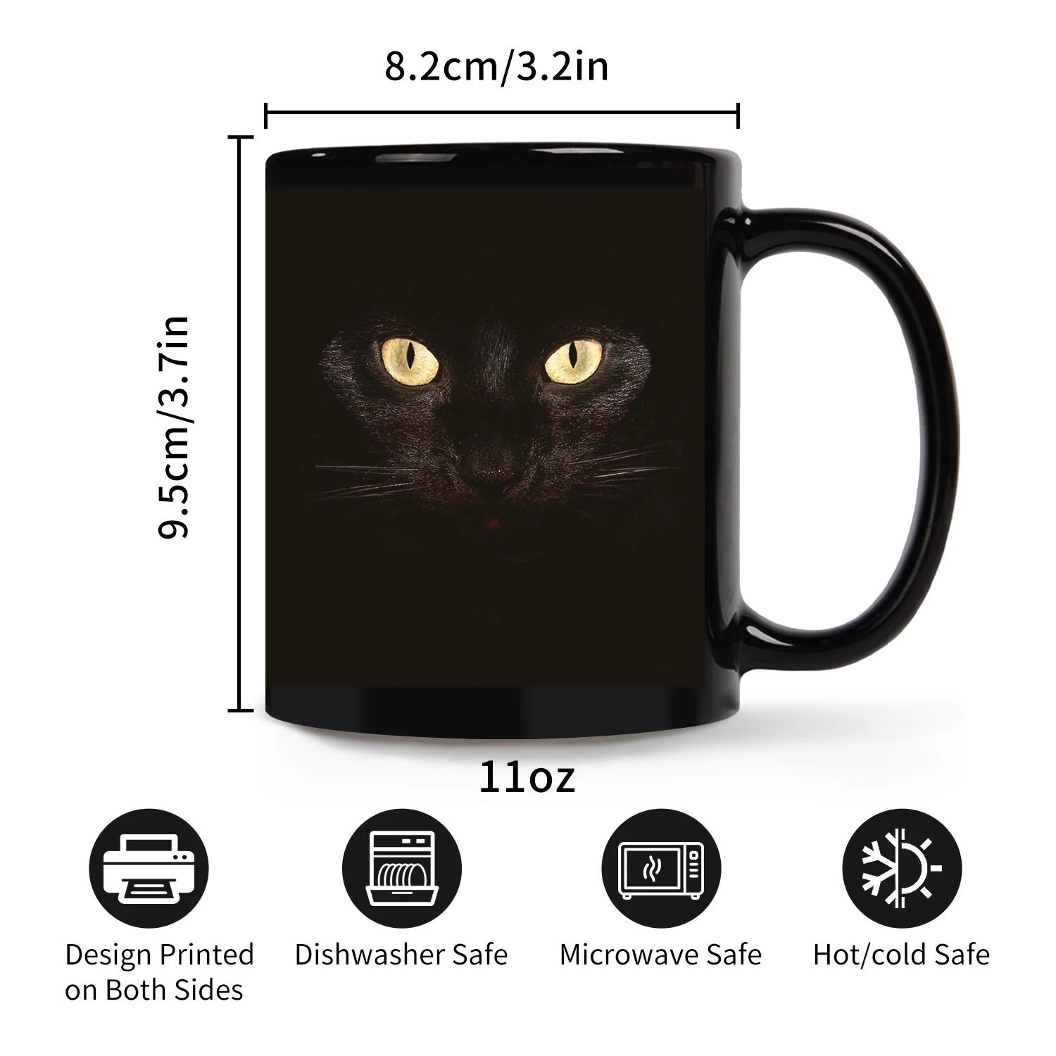 Black Cat Artisanal Coffee Mug