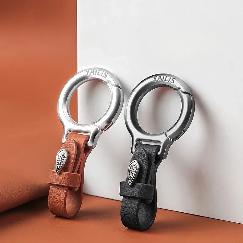 Simplicity Car Moto Keychain with Multifunction Buckle and Heavy Duty Key Ring