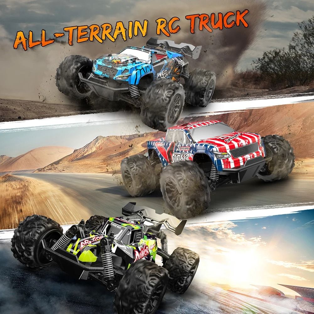 Off Road RC Monster Truck 2.4GHz Remote Control Car with Shockproof Suspension