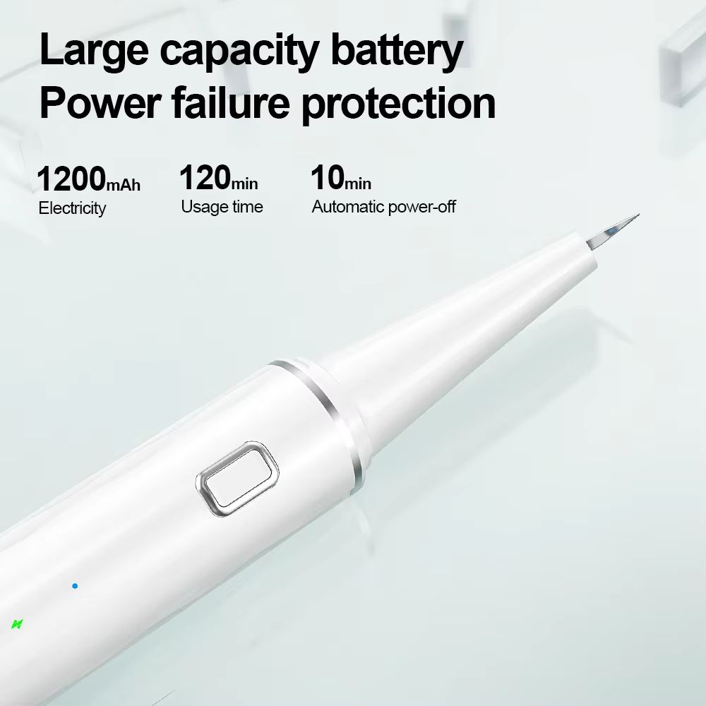USB Rechargeable Electric Dental Scaler Ultrasonic Tartar Remover with LED Precision Teeth Cleaner