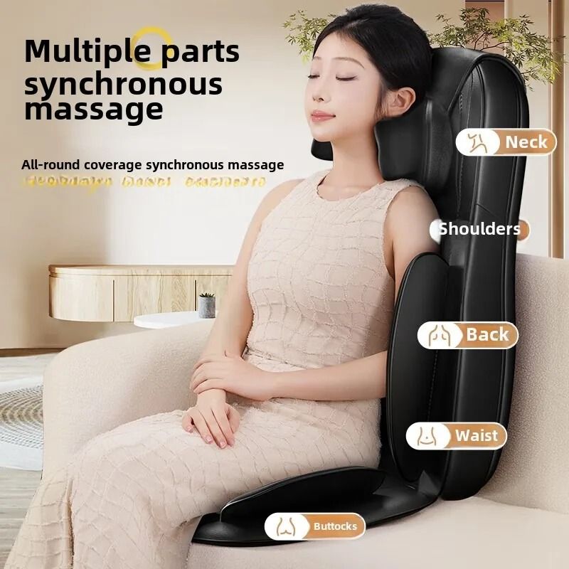 Electric Full Body Massage Chair Cushion with Shiatsu Kneading and Vibration