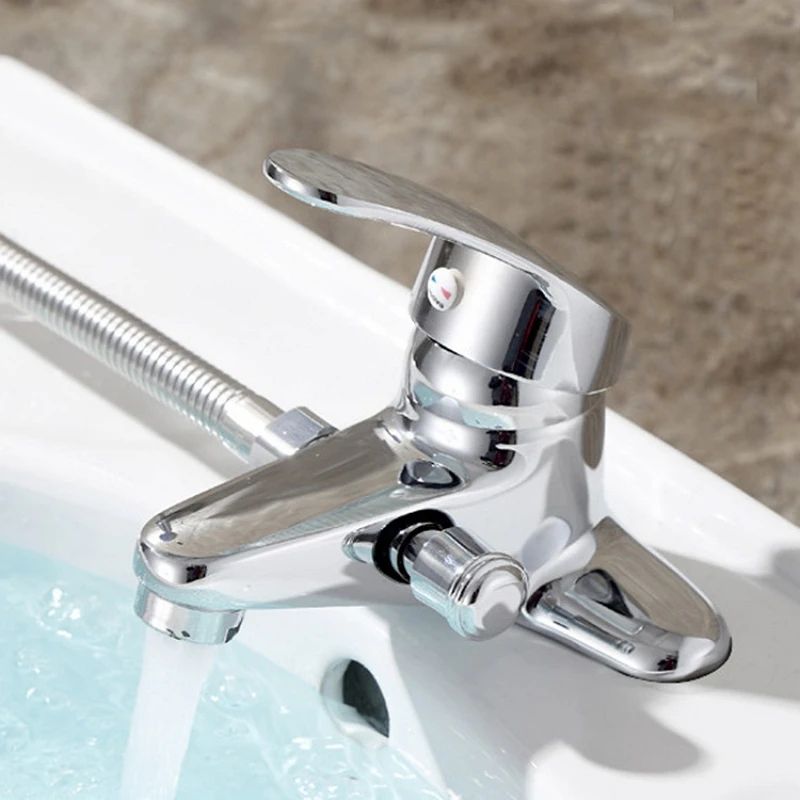 Double Hole Bathroom Basin Mixer Faucet