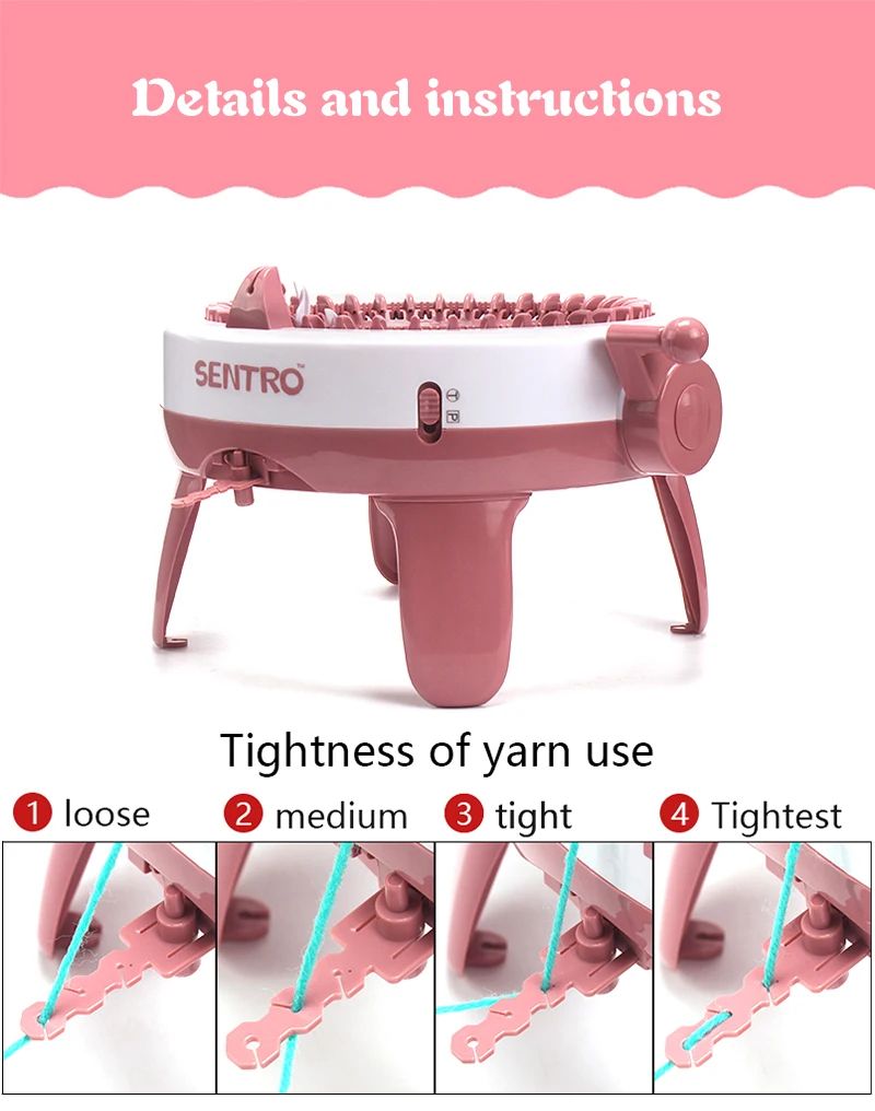 40-Needle Hand Knitting Machine DIY Knitting Loom