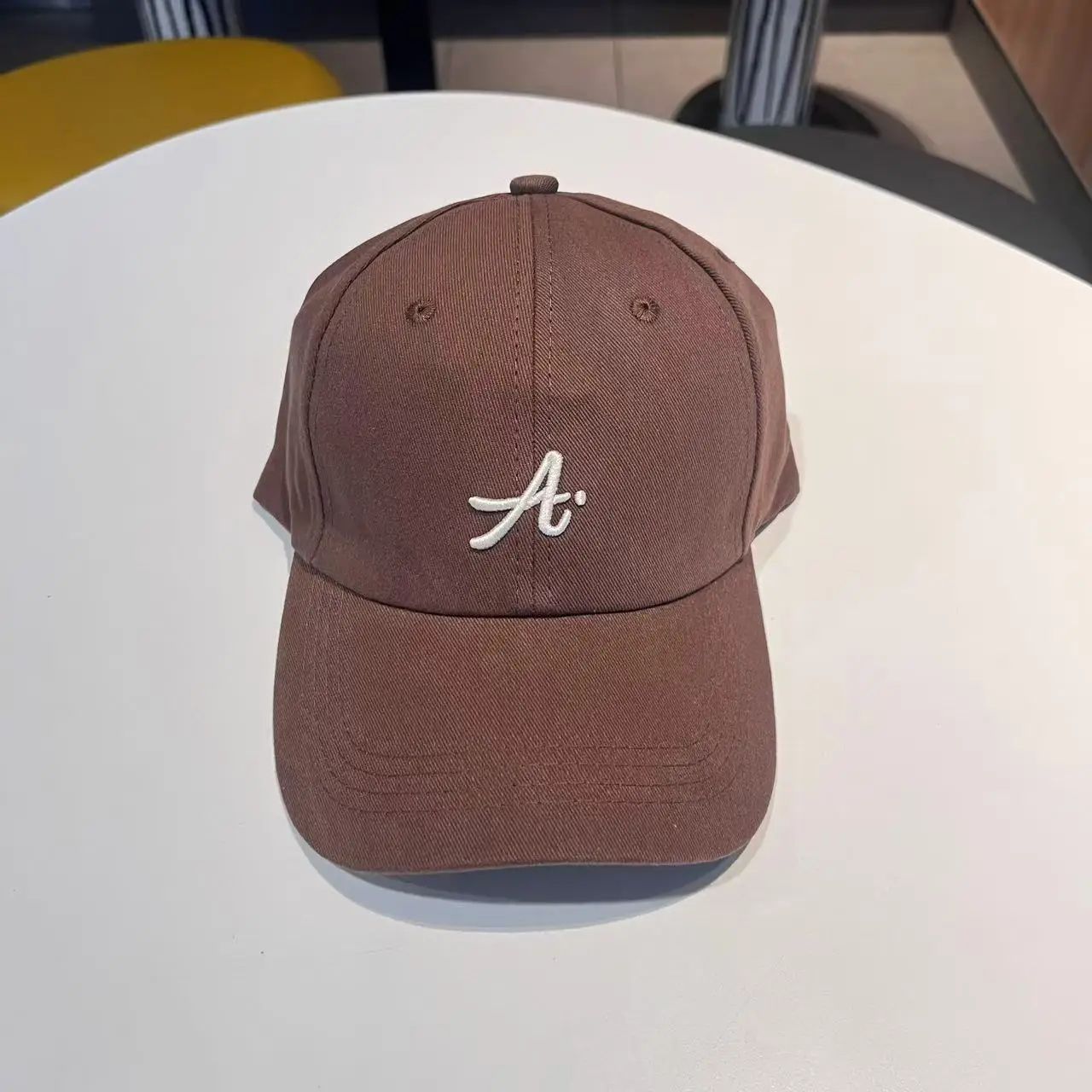 Retro 3D Letter Embroidered Baseball Cap – Adjustable Big Head Duckbill Hat