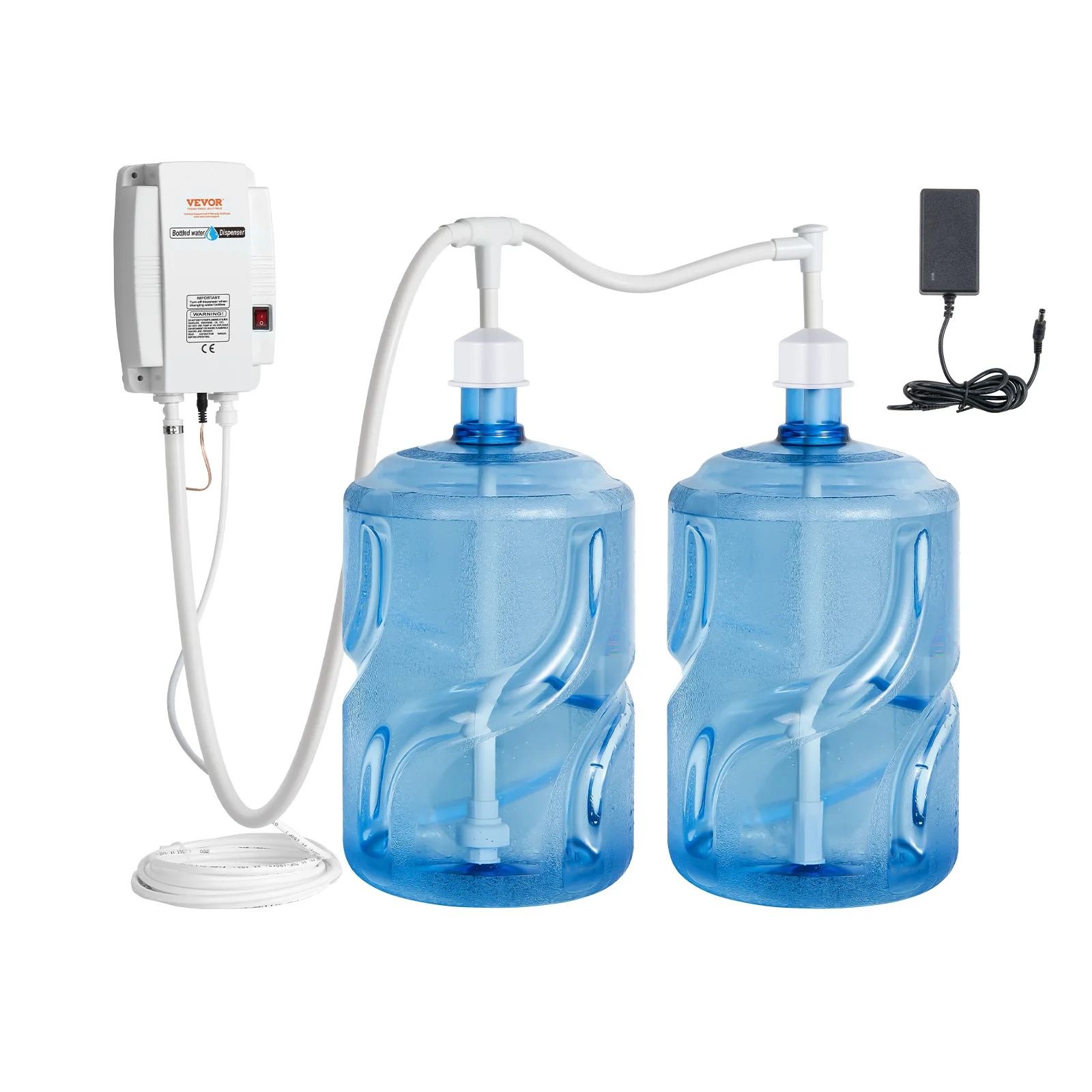 SucceBuy Electric Double Water Dispenser Pump System for 5 Gallon Bottles with Dual Pipe for Home or Office