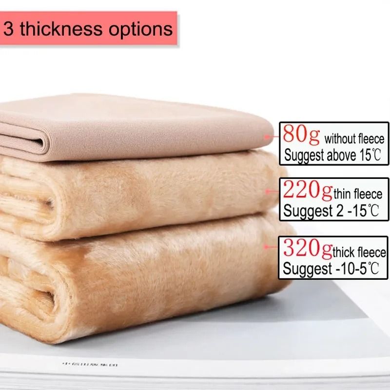 Thick Thermal Tights Women Warm Winter High Waist Translucent Fleece Lined Pantyhose