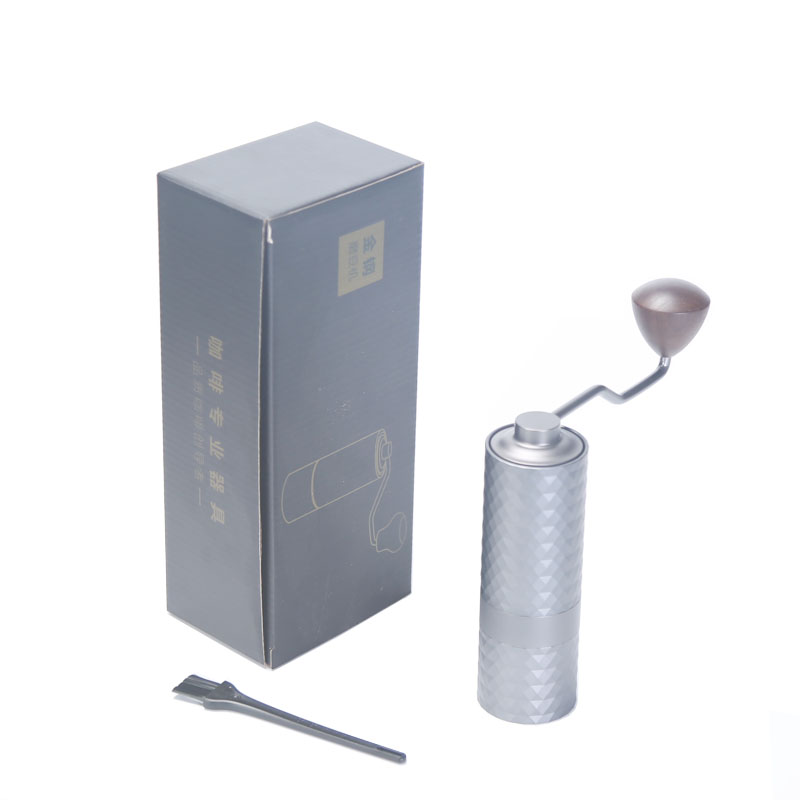 Upgrade Manual Coffee Grinder, Professional CNC Stainless Steel Burr Grinder with Diamond Adjustment