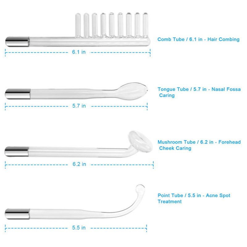 Portable High Frequency Skin Therapy Wand for Acne Treatment, Skin Tightening Wrinkle Reduction