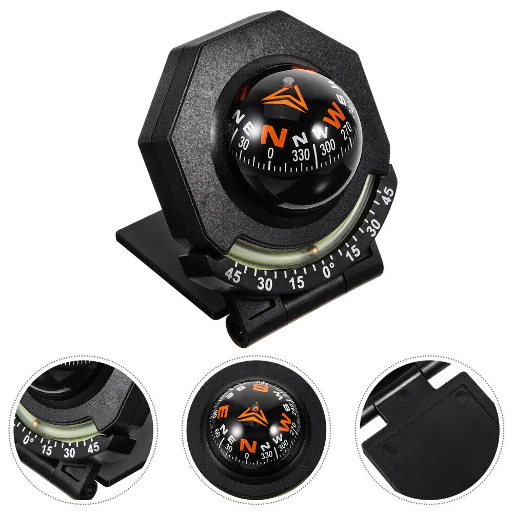 High Precision Car Compass with Inclinometer Dashboard Navigation Gauge