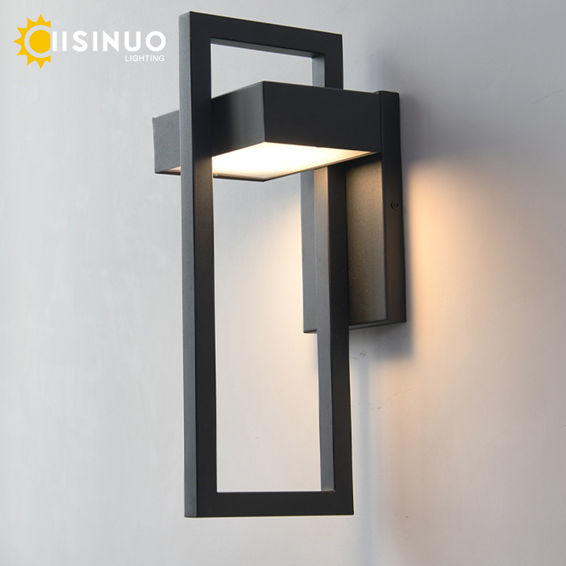 Retro Vintage Waterproof Outdoor LED Wall Light, Black Sconce for Garden Porch Street