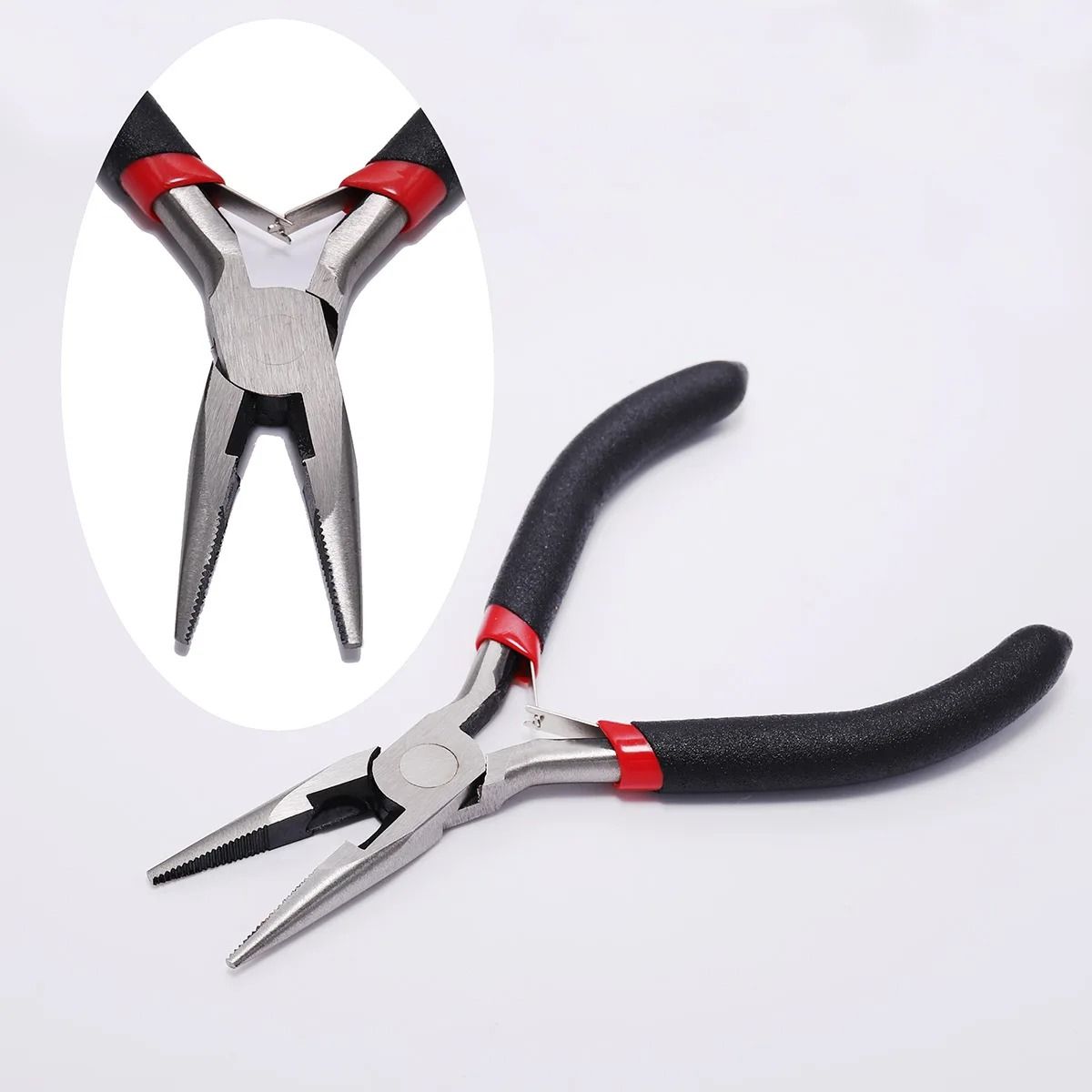 Carbon Hardened Steel Round Nose End Cutting Jewelry Making Pliers Tool