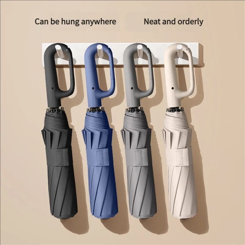 Windproof Reinforced Automatic Folding Umbrella
