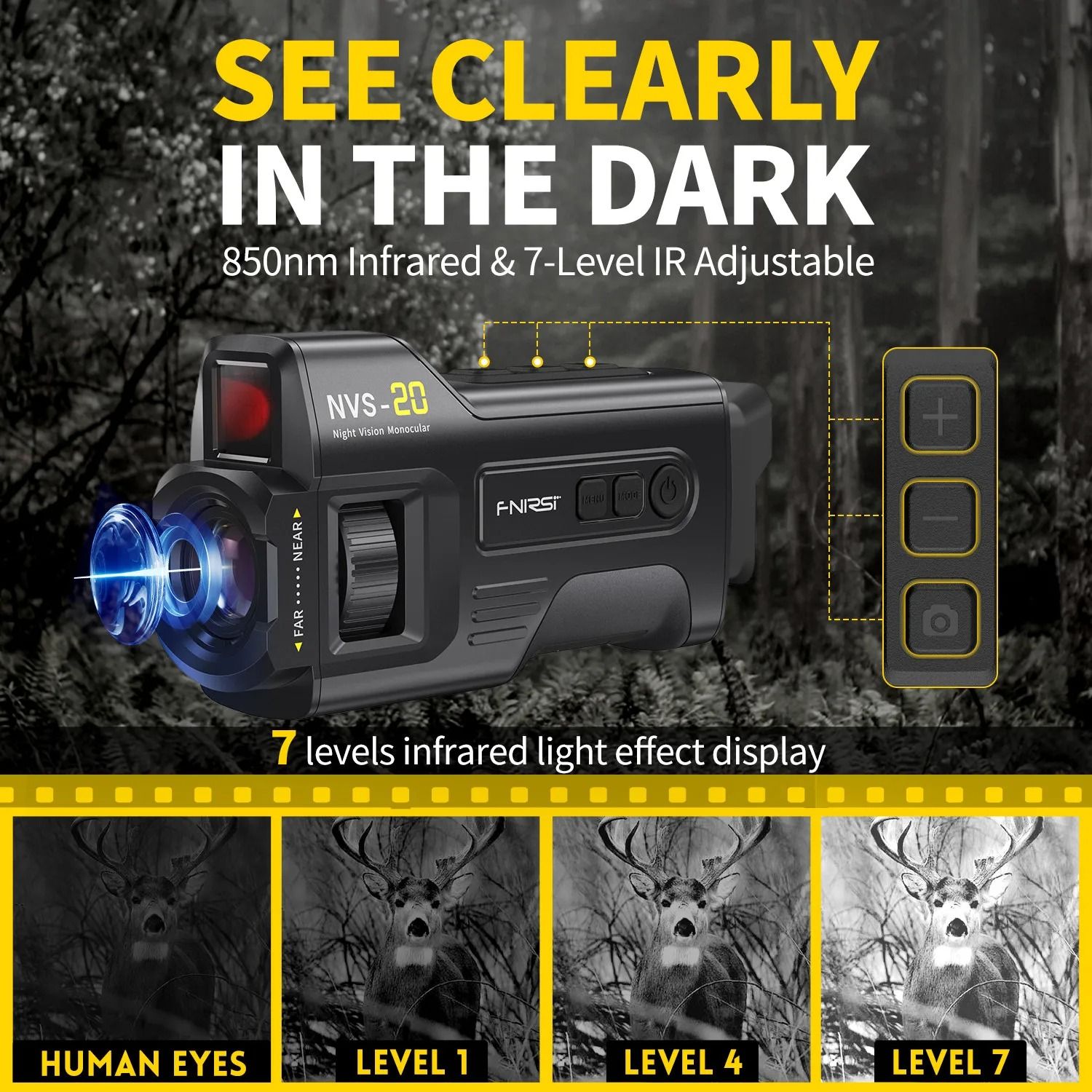 4K Infrared Night Vision Device NVS 20 and NVS 40