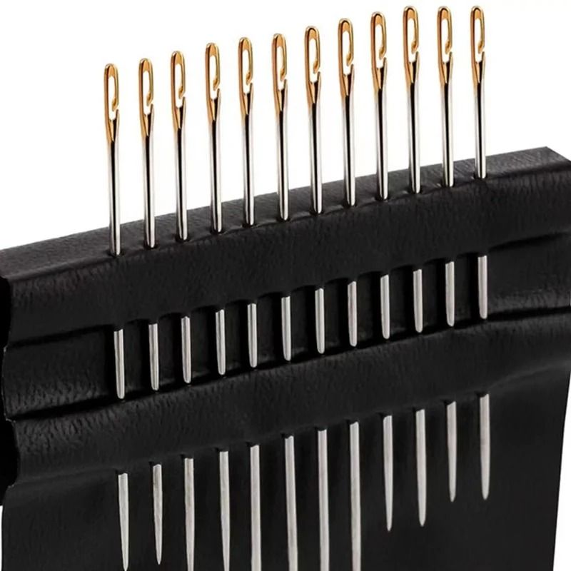 12-Piece Stainless Steel Side-Hole Blind Needles