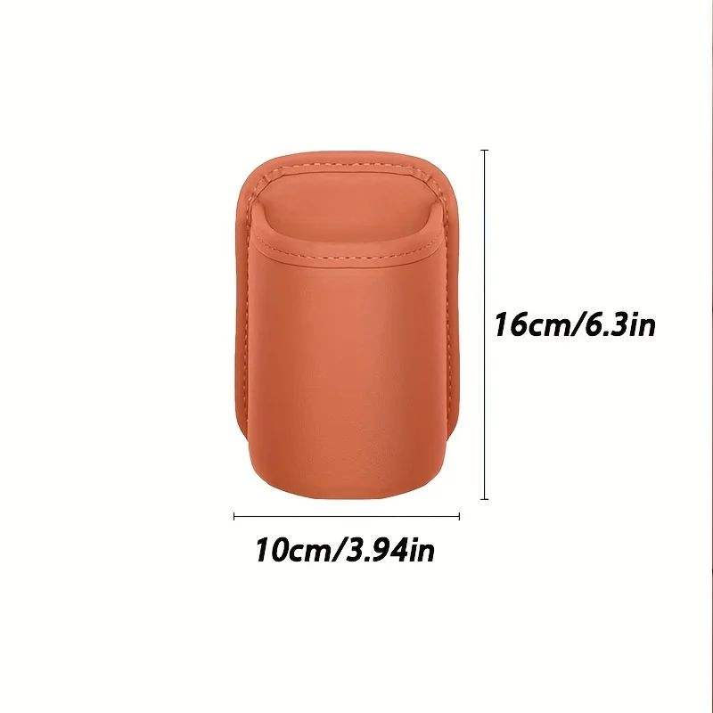 CarEase Faux-Leather Clip-On Cup & Storage Holder