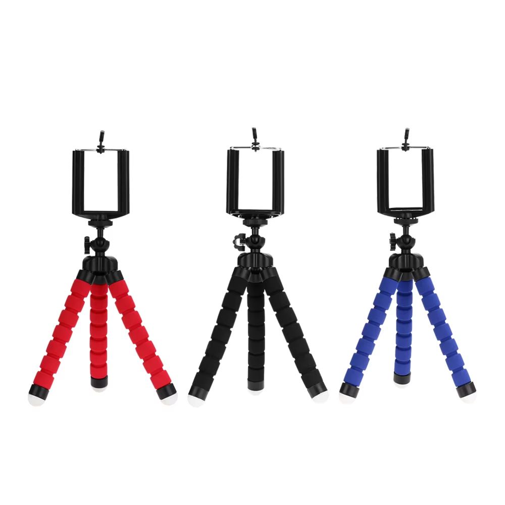 Flexible Octopus Mini Tripod for Phone and Camera – Universal Mobile Stand with Adjustable Legs and Secure Clip Mount